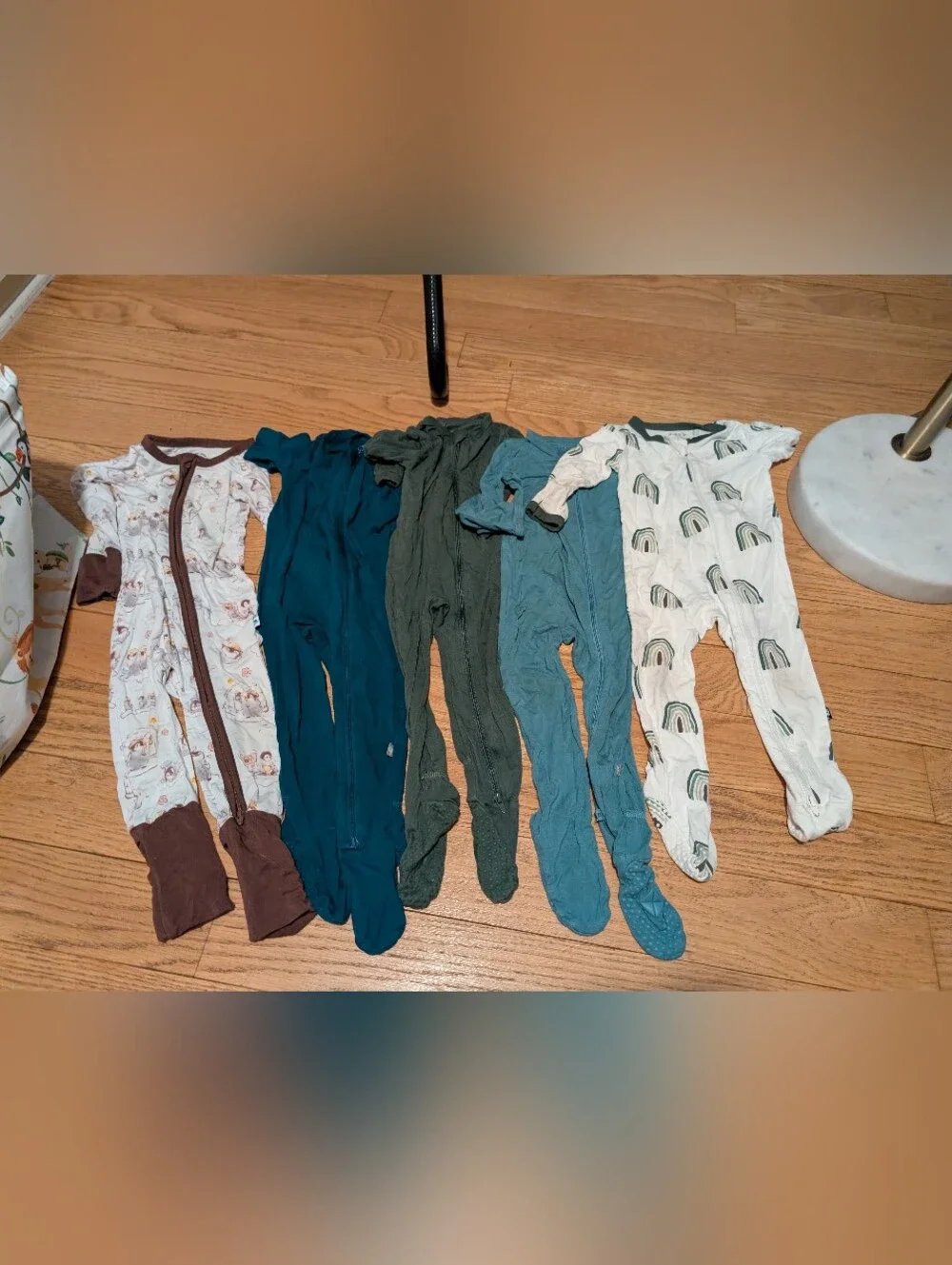 Bundle Of bamboo Pajamas 6-12m